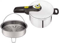 TEFAL SECURE 5 - TRYKKOGER 6L MED DAMPINDSATS